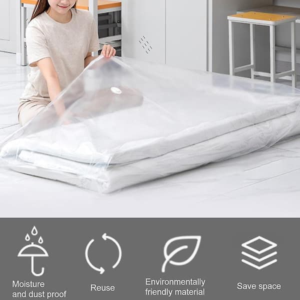 Vacuum Storage Bag Reusable Space Saving Mattress Storage Bag Dustproof Mattress Compression Bag B B