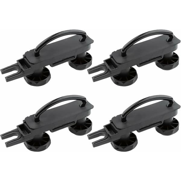 4 pcs Universal Roof Box U-shaped Mounting Brackets Inner Width with 8 Locking Nuts