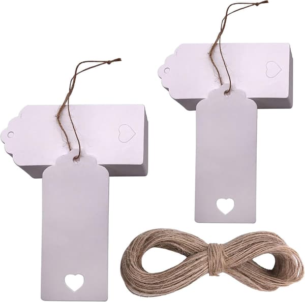 Christmas gift tags, 100 pcs gift tags, 5.5 cm x 10.5 cm paper-FA-