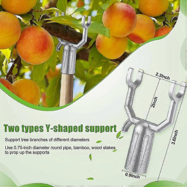 6-pack Metal Branch Holders, Branch Sticks Tree Straightening Kit For Vineyard, Orchard