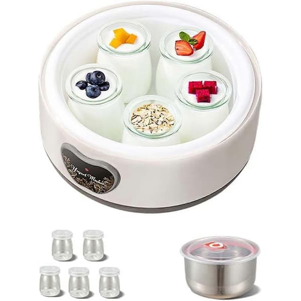 Ultimat Probiotisk Yoghurtmaskin med Justerbar Temperatur og Tidsstyring [db] US Plugg US Plug