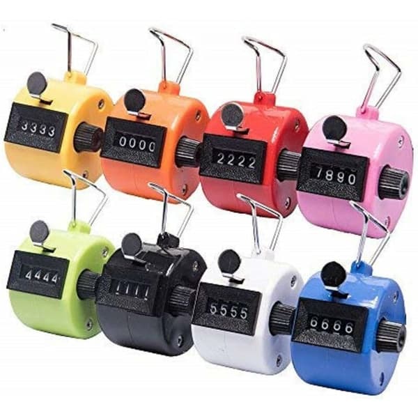 Manual Counters 8 Pieces Click Counter Pedometer - Mechanical Quantity Counter without Battery Operation KLB
