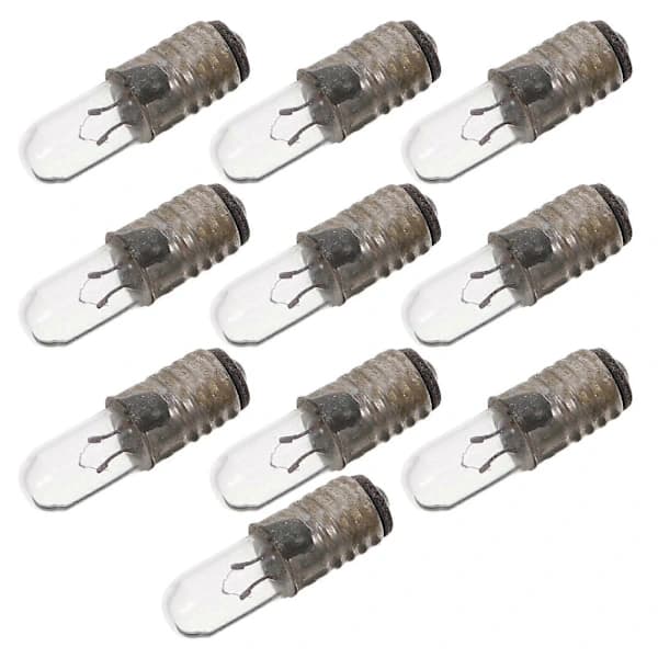 Micro Replacement Bulb E5 Mini Light Bulbs For Technician Scientific Research Round Shape 10pcs
