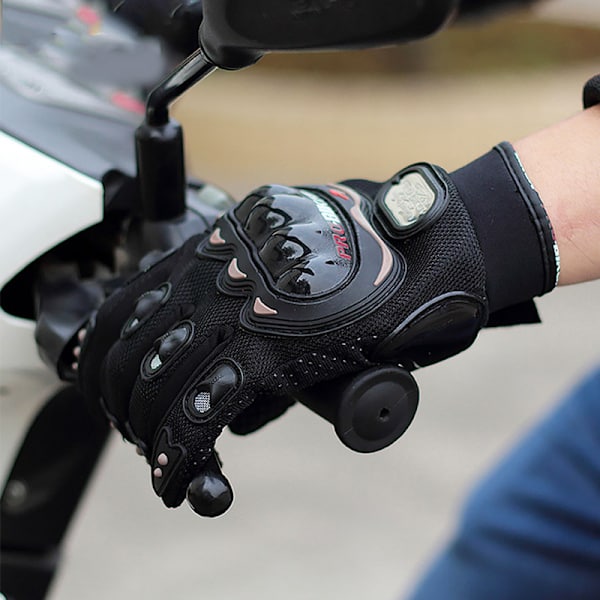 (Stor, sort) Sommermotorcykelhandsker Mesh Åndbar Touch Scr