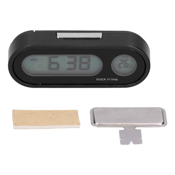 TMISHION Car Thermometer Car Dashboard Clock, Professional Digital Thermometer for Wash Clock[DB]