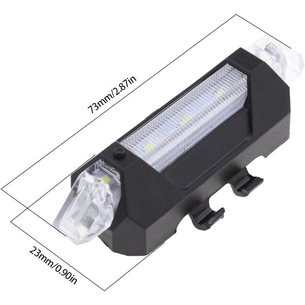 2 kpl LED-varoitusteippejä lampulla, yhteensopiva Xiaomi:n kanssa