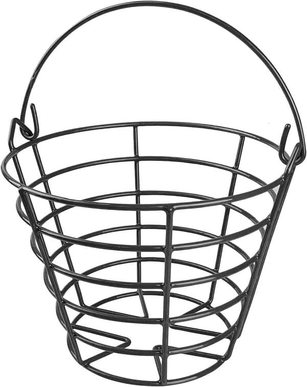 Golfboldspand, metal golfboldkurv, holdbar golfboldbeholder opbevaring, golftilbehør