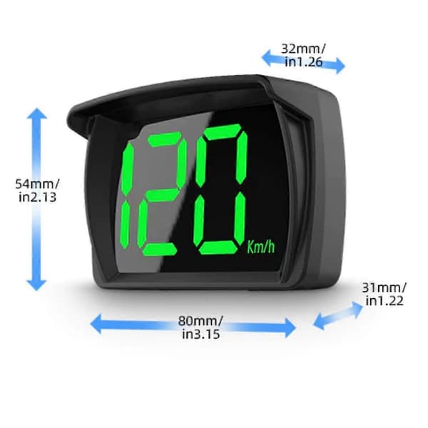 SpeedometerGPS Digital Hastighedsmåler KM/H Head Up Display til Biler Lastbiler, USB-Kabel Plug & Play