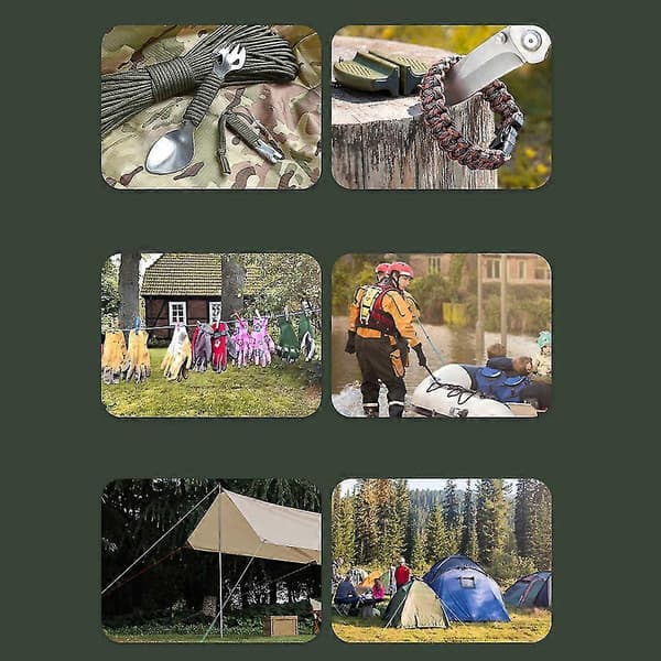 Outdoor Multifunctional Spool 9-core Paracord Rope 4mm Thick Binding Rope Clothesline Tent Wind Rope Climbing Rope