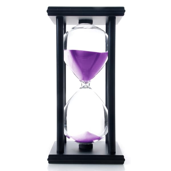 60 minutters timeglas, træ sandtimer