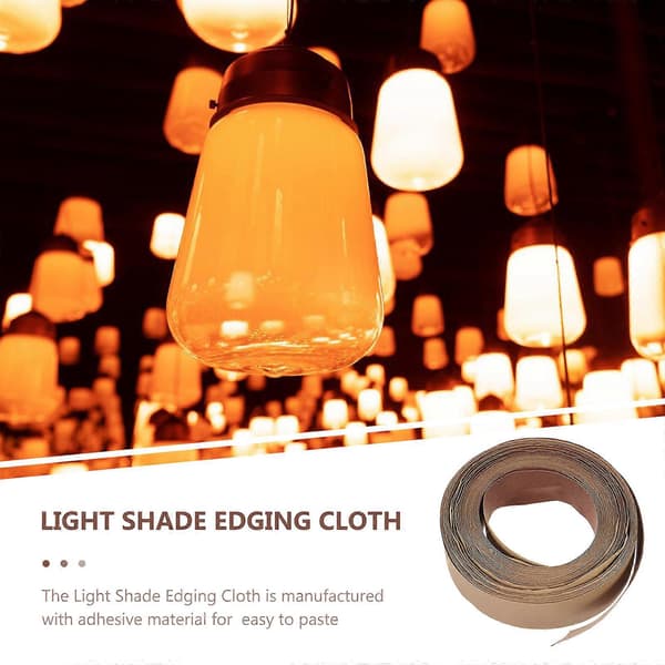 1 Roll DIY Lampshade Edging Tape Lampshade Wrapping Fabric Strip Lampshade Accessories
