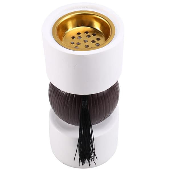Elegant Middle Eastern Incense Burner, Resin Tassel Design, Perfect