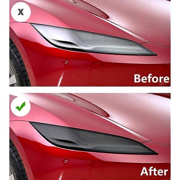 For Model 3 2024 Headlight+Taillight Protective Film TPU Headlight Taillight Sticker Protection