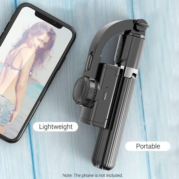 3 i 1 Telefon Gimbal Stabilisator Selfie Stick Stativ 86cm 5 Deler med KLB