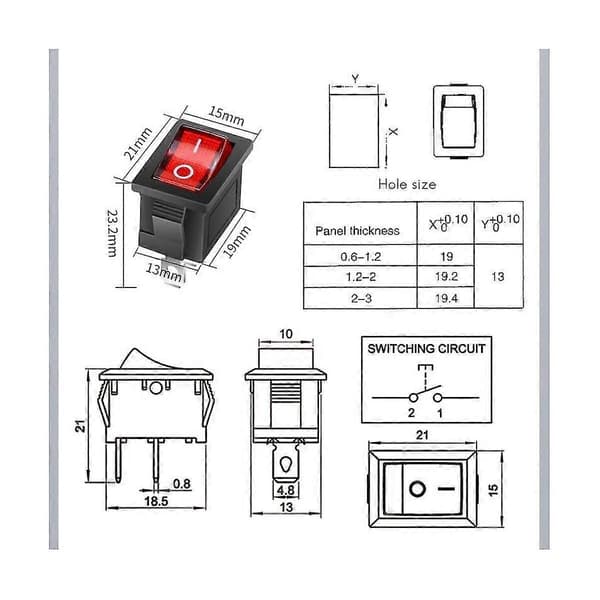 IP67 Vandtæt Inline-afbryder 12V DC 20A Højstrøms Vandtæt Afbryder [DB]