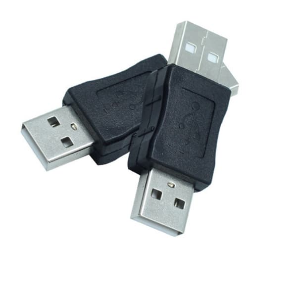 USB2.0 naarasliitin-naarasliitin-adapteri, kaksoispää urosliitin-urosliitin USB