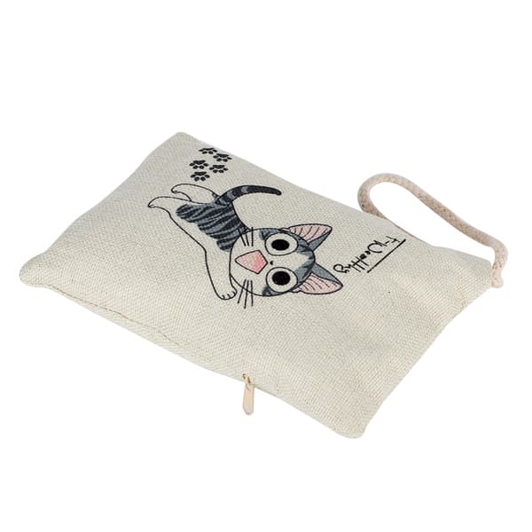 Bambuskulluftrensende pose med kattemønster for bilinteriør, naturlige luftfriskerposer (#2)
