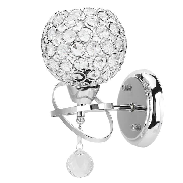 Moderne innovativ krystall E14 vegglampe for hjem soverom KLB