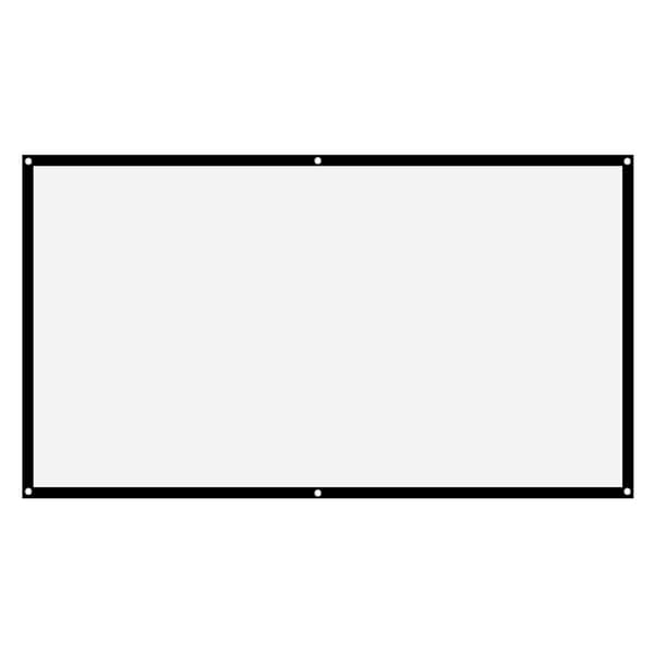 16:9 Thickened Portable Wrinkle-Free Soft White Polyester Projector Screen (100 inch)