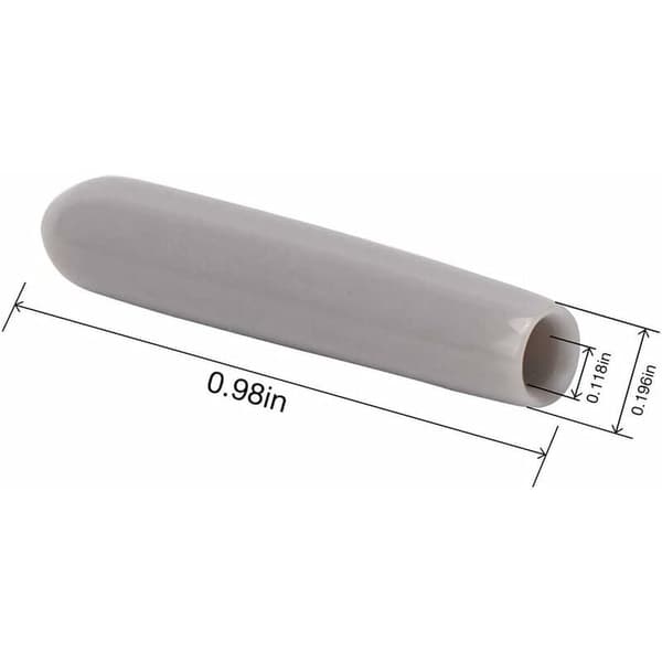 120 st diskmaskinskorg PVC skyddskåpor grå 3mm innerdiameter