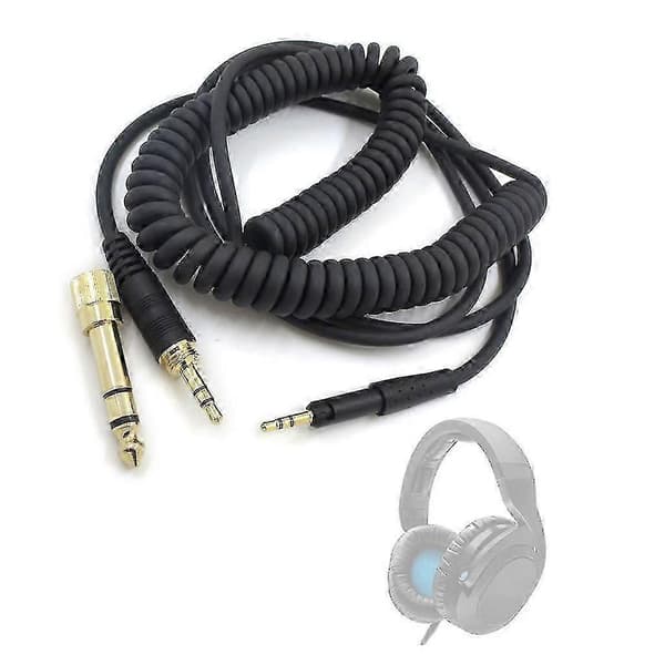 Sennheiser HD6DJ/HD8 6,35 mm OFC Spiralkabel for Studio/DJ/Audiofilbruk