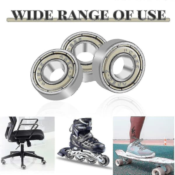 608zz Kuglelejer, Abec 7, 20 stk. Hastighedslejer Kvalitetskuglelejer til Rulleskøjter, Skateboard, Longboard, Waveboard -