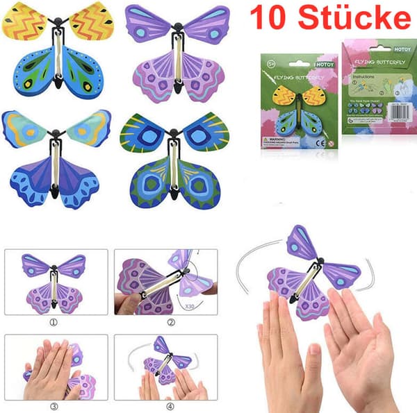 10x Magic Butterflies magic flying butterfly magic toy trick