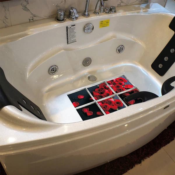 #Bathroom 3D Bathtub Self-Adhesive Non-Slip Stickers#