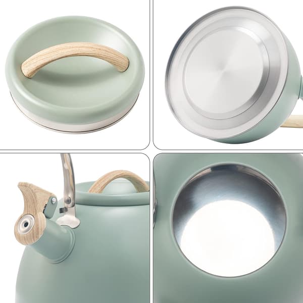 3L Stainless Steel Kettle with WHISTLE, Stovetop Induction Teapot