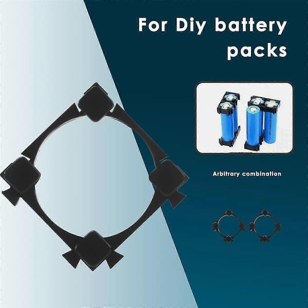 100 stk 18650 Lithiumcelle Cylindrisk Batteriholderbeslag til DIY Batteripakke