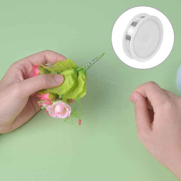 0,3 mm x 60 m Rullesmykketråd, Elastisk messingtråd Metallic C, ZQKLA