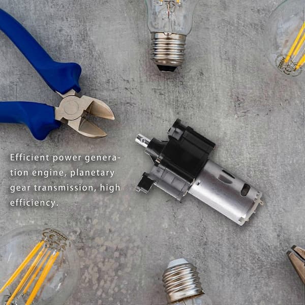 1 stk vindmøllegeneratorsæt - hånddynamogenerator DC12V generator strømforsyning