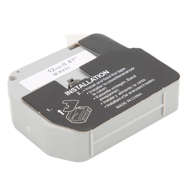 Label Maker Refill, Uniform Inking, High Toughness, Clear Print Quality, Label Machine Tape for Printer, Black on White