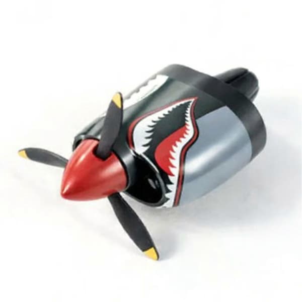 P-40 Warhawk Kreativ Propel Bil Luftventilclips, 3D Spinner Dekoration til AC Ventiler, Universal Pasform til de Fleste Biler Gul Yellow