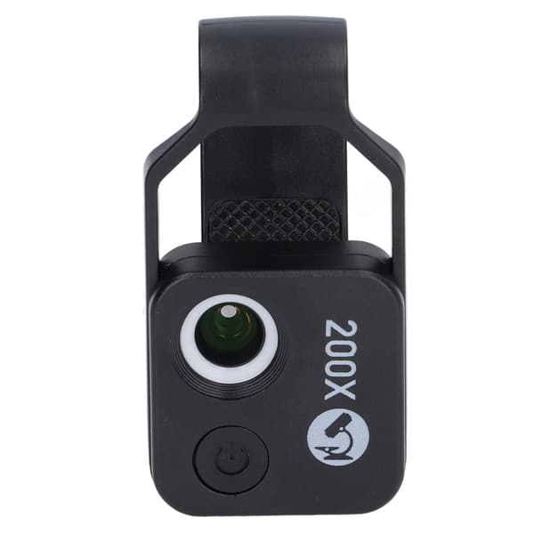 Mobile Phone Microscope Lens 200X High Definition LED Portable Phone Magnifier for Outdoor Use