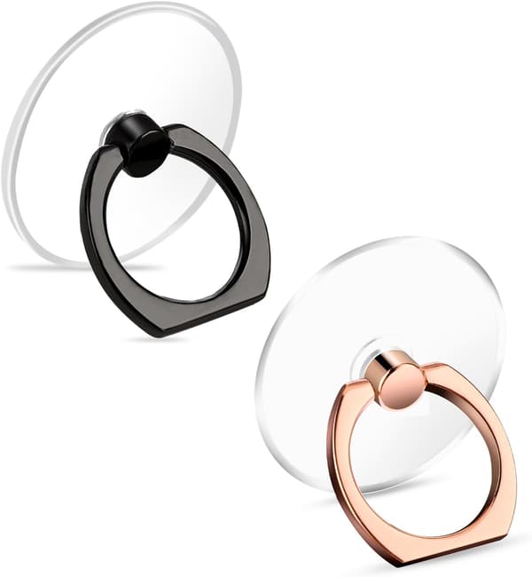 Socket Telefoncover Greb Ringe Holder 2 STK Søde Finger Kickstand Mobiltelefon Beslag Stativ Sammenklappelig Roterbar