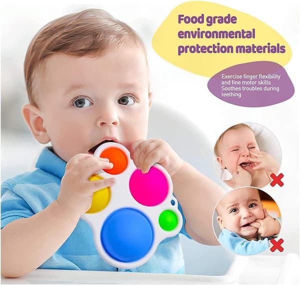 Fidgetleker, Anti-stress Fidgetleke i Silikon for Barn Satisf DXGHC