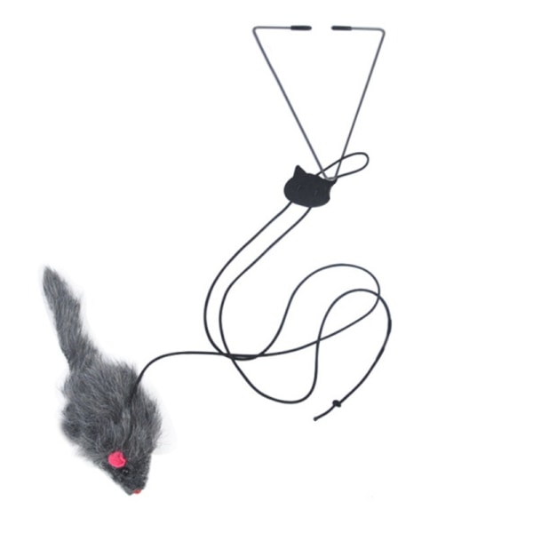 1 piece pet supplies cat toys hanging door teasing rod triangle