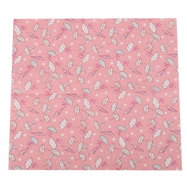 7 st Rosa Blommor Bomullstyg Rutor Quilting Sömnad Förklippt DIY för Hantverk Patchwork(S)