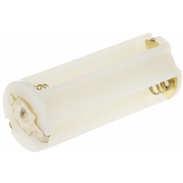 SODIAL(R) 5 stk runde 3x 1,5V AAA-batteriholder boks kapasitet hvit