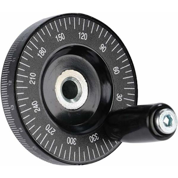 Bakelite Handwheel, Handwheel with Solid Milling Handle, Inner Diameter 8mm, Outer Diameter 63mm