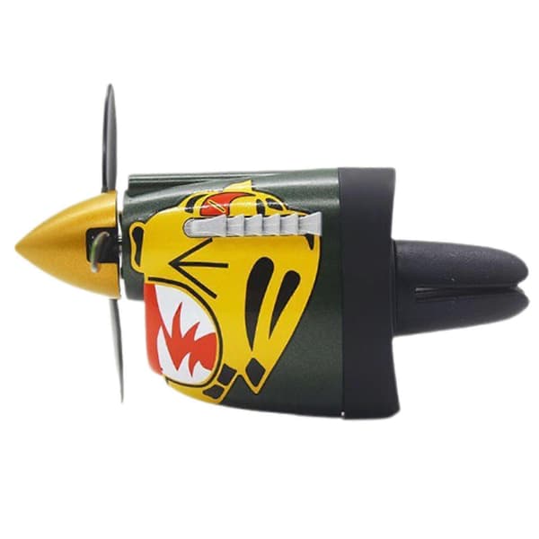 P-40 Warhawk Kreativ Propel Bil Luftventilclips, 3D Spinner Dekoration til AC Ventiler, Universal Pasform til de Fleste Biler Gul Yellow