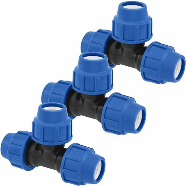 3 x 25mm tee pipe fittings - pn16 compression pipe fittings -