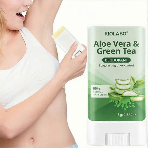 KIOLABO Aloe Vera Deodorant Stick - 72 timers lugtkontrol & følsom hud