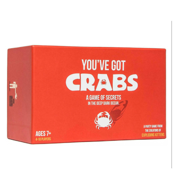 Crab You Have Explosion Kitten - Kortspel för vuxna, tonåringar Red XXL