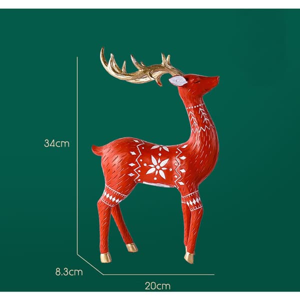 Juldekoration Röd Älg Serie Vardagsrum Juldekoration Hantverk Prydnader Julklappar A