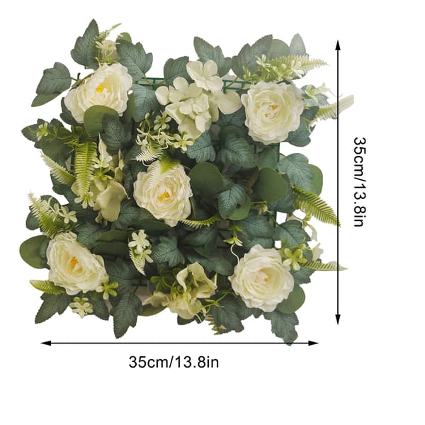 (Vit) 1 st grön pionblomma vägg lämplig för bröllopsbakgrund evenemangsdekoration heminredning