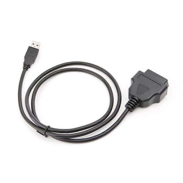 16-bens OBD2 til USB-port Opladeradapter Kabelstik Diagnostisk Værktøj