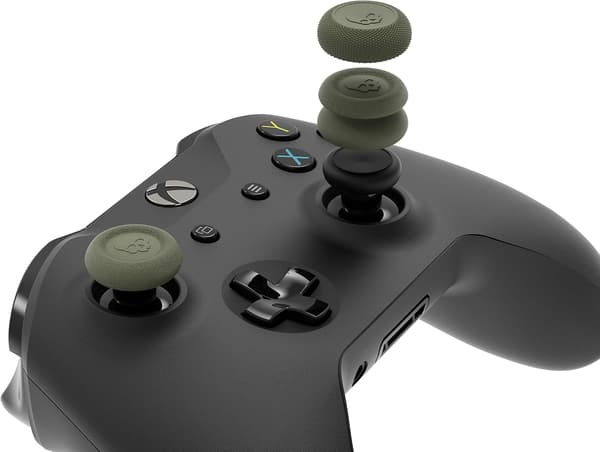 3 par (6 stykker) kontrollerhud - svart, kompatibel med PS4/PS5-kontroller, CQC og FPS tommelgrepskontrollerhåndtaksdeksel, analog vippebeskyttelse