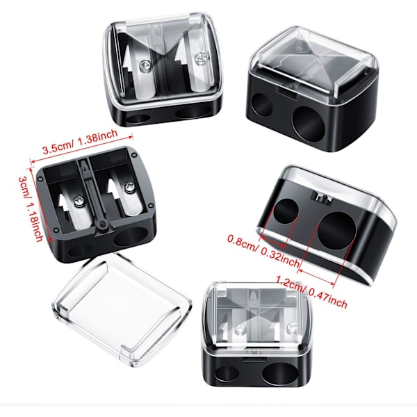 Cosmetic Pencil Sharpener Double Hole Pencil Sharpener Eye Makeup